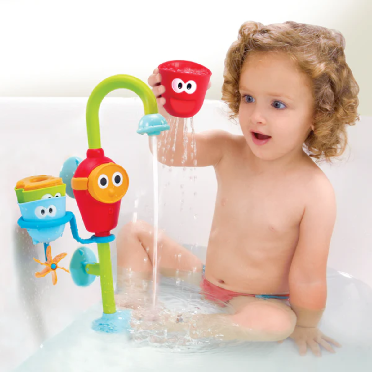 Yookidoo Bath Toy Flow 'n' Fill Spout 9-36M - Interactive Water Play Stream