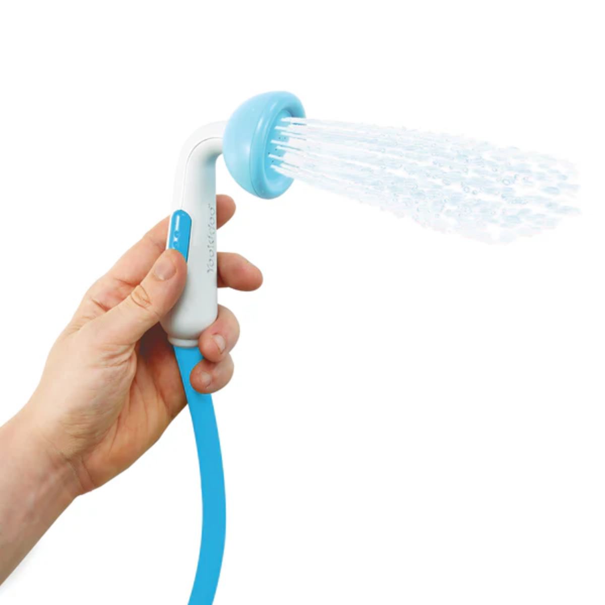 Yookidoo Portable Elephant Baby Shower 0-24M - Blue/Deep Blue - Precise Bath Coverage